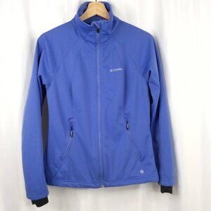 Columbia Omni-Heat Soft Shell Jacket Women's Size Small Periwinkle Blue Purple